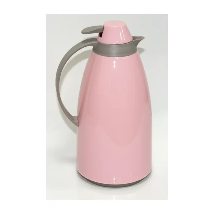 Cam İç Hazneli Vakumlu Termos 1.0 Litre - Sıcak ve Soğuk Tutucu pembe