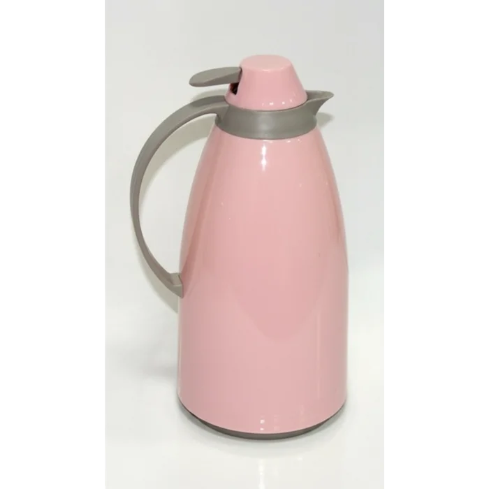 Cam İç Hazneli Vakumlu Termos 1.0 Litre - Sıcak ve Soğuk Tutucu pembe