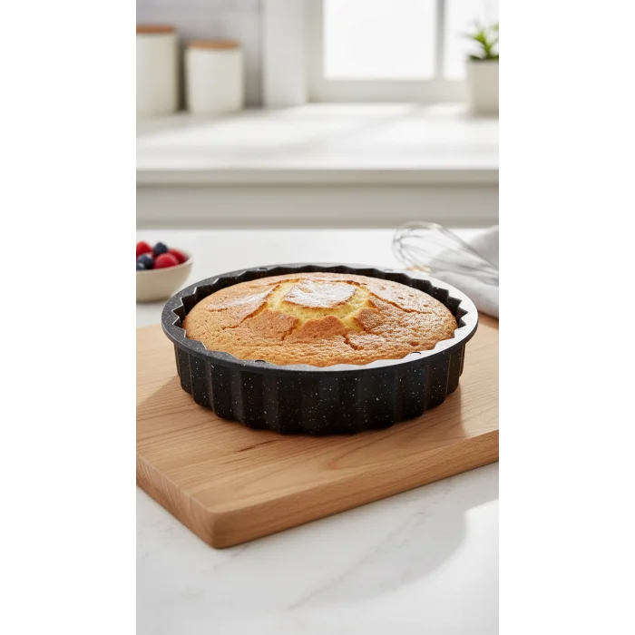 Hanımeli Döküm Kek Turta Kalıbı 28cm