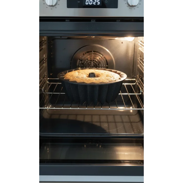 Hanımeli Premium Döküm Kek Turta Kalıbı Siyah 26cm