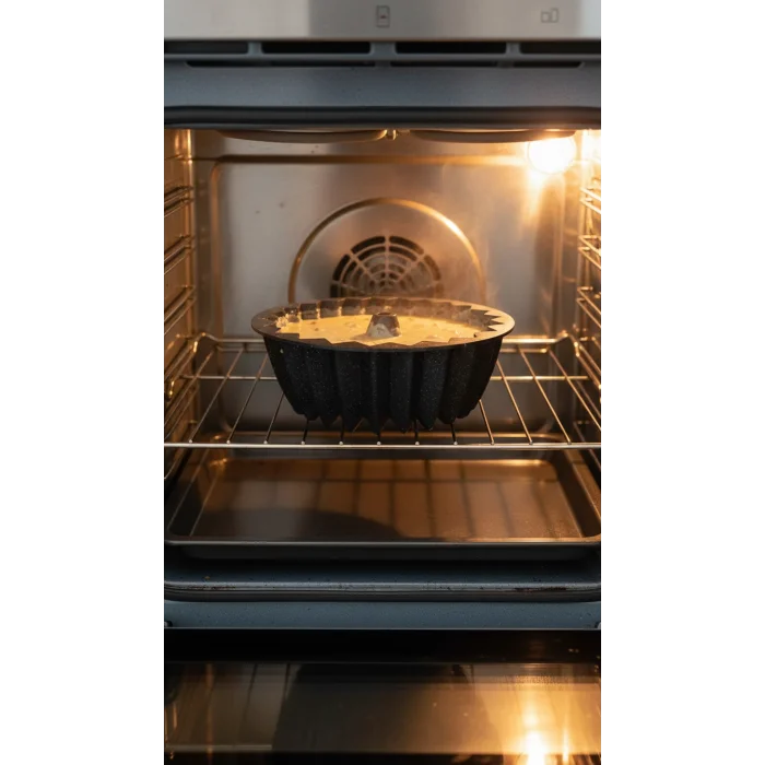 Hanımeli Premium Döküm Kek Turta Kalıbı Siyah 26cm