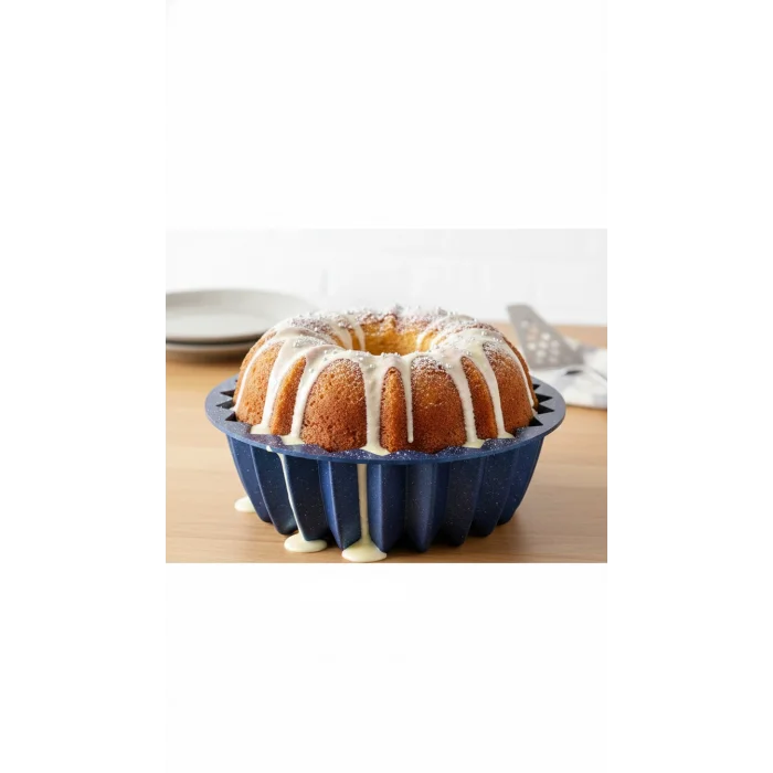 Hanımeli 26cm Mavi Döküm Kek & Turta Kalıbı – Lüks Pişirme Deneyimi