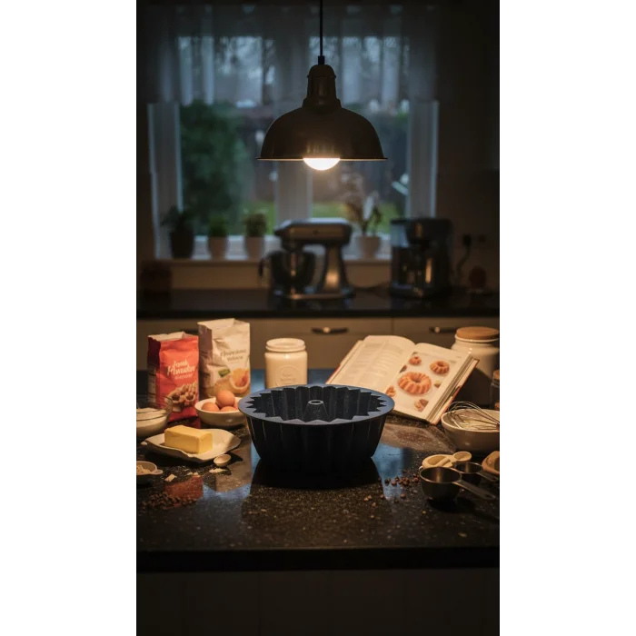 Hanımeli 26cm Mavi Döküm Kek & Turta Kalıbı – Lüks Pişirme Deneyimi