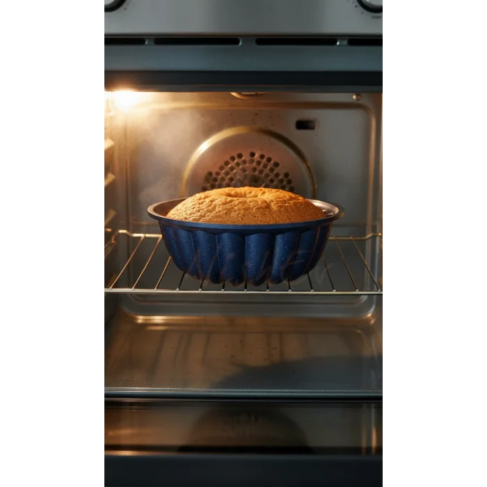 Hanımeli Premium Döküm Kek & Turta Kalıbı 26 cm – Mavi