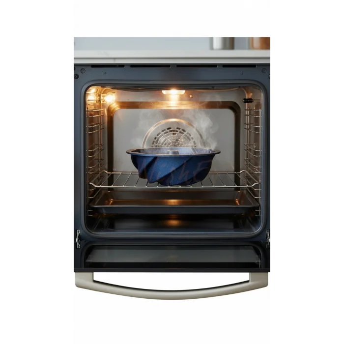 Hanımeli Premium Döküm Kek Turta Kalıbı Mavi 26 cm