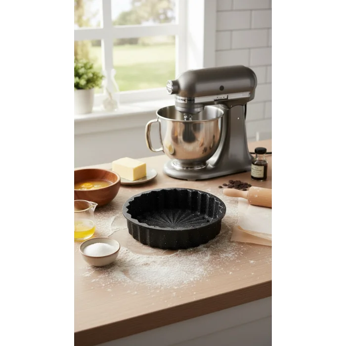 Hanımeli Premium 28cm Siyah Döküm Kek & Turta Kalıbı