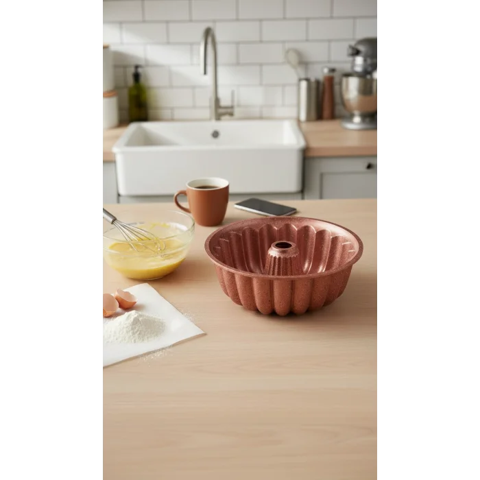 İtalyan tasarım 26 Cm Döküm Kek Turta Kalıbı / Anneler Gününe Özel