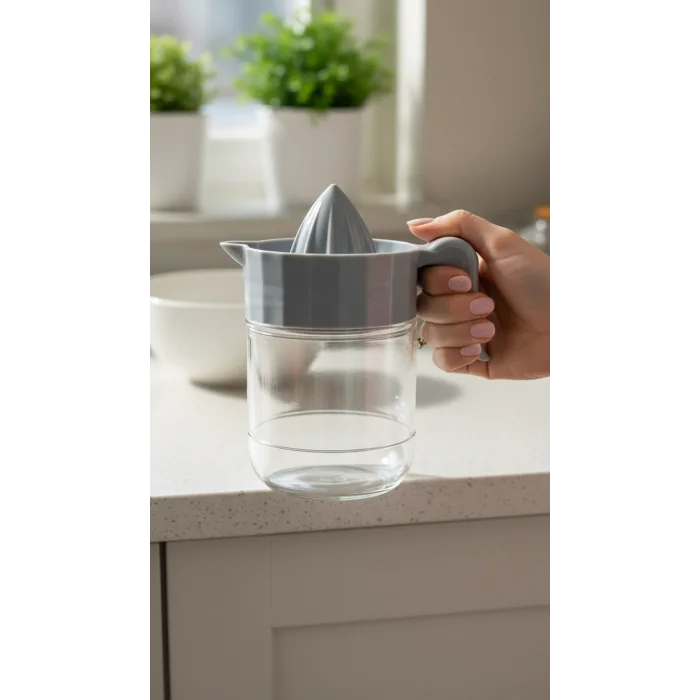 Premium 425 CC Narenciye Sıkma Seti – Plastik Limon & Portakal Sıkacağı