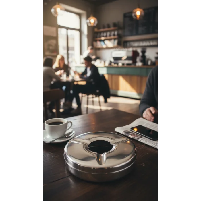 Prestige Elite 5 Adet Krom Küllük Seti - 11 cm Büyük Boy Paslanmaz Çelik Küllük