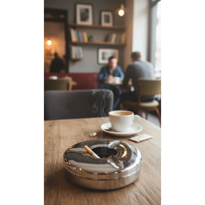 Prestige Elite 5 Adet Krom Küllük Seti - 11 cm Büyük Boy Paslanmaz Çelik Küllük