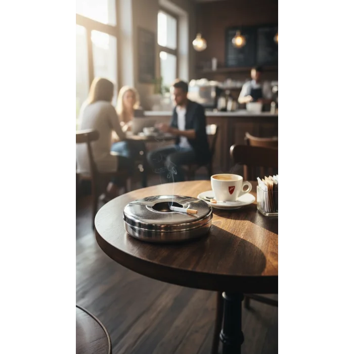 Prestige Elite 5 Adet Krom Küllük Seti - 11 cm Büyük Boy Paslanmaz Çelik Küllük