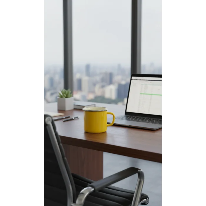 İtalyan Premium Emaye Kampçı Kupa – Sarı