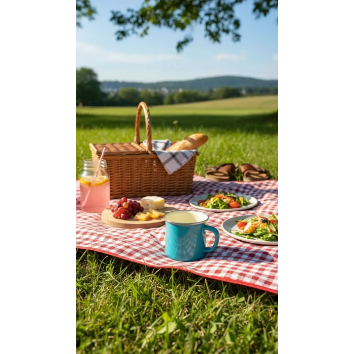 Turkuaz Elegance 10 cm İtalyan Emaye Kupa