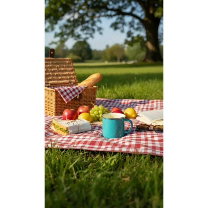 Turkuaz Elegance 10 cm İtalyan Emaye Kupa