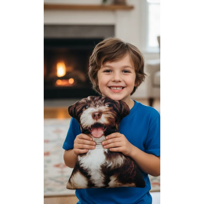 Duman 3D Lüks Dijital Köpek Yastığı