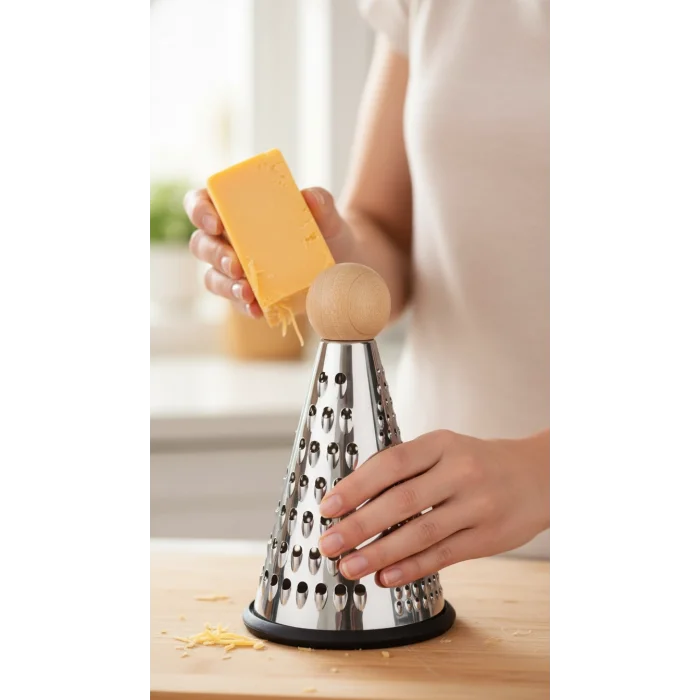 Premium Çelik Konik Top Rende – Mini Boy 9cm-15cm