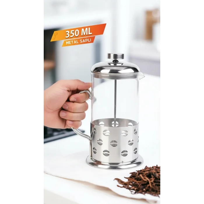 French Press - Filtre Kahve Ve Bitki Çayı Demliği 350 ml