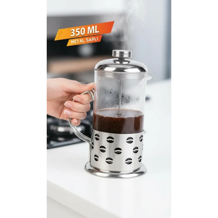 French Press - Filtre Kahve Ve Bitki Çayı Demliği 350 ml