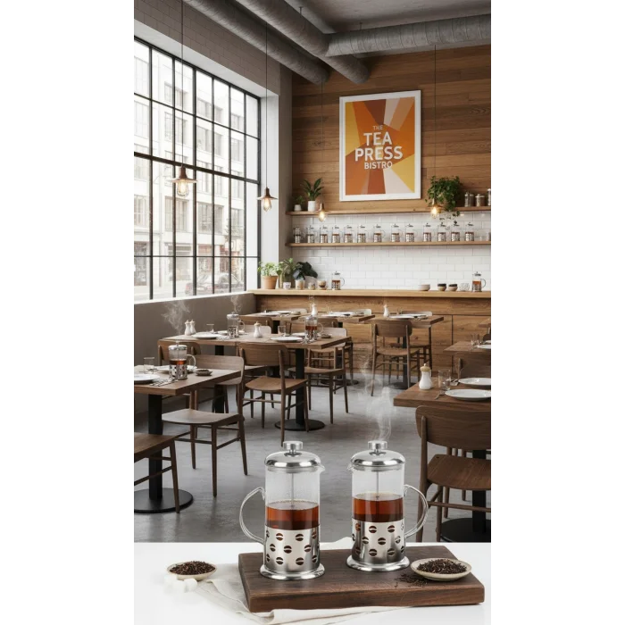 French Press - Filtre Kahve Ve Bitki Çayı Demliği 350 ml 2-adet