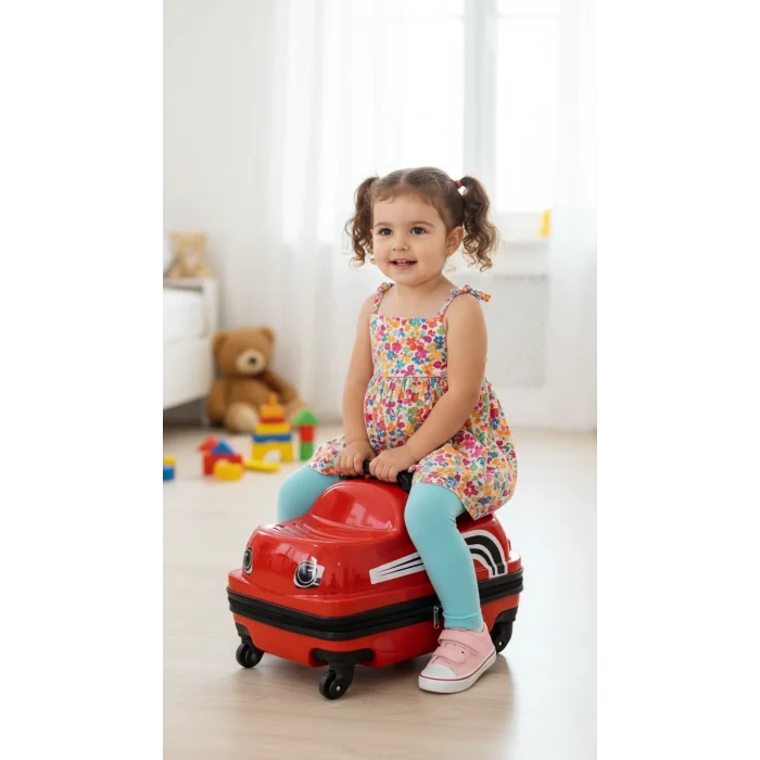 Premium Renkli Çocuk Valizi – ABS Sürdürülebilir Tasarım