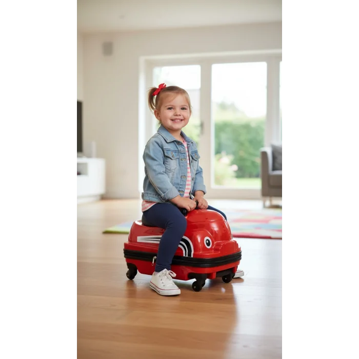 Premium Renkli Çocuk Valizi – ABS Sürdürülebilir Tasarım