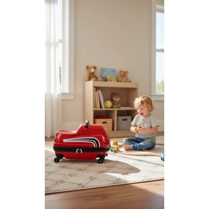 Premium Renkli Çocuk Valizi – ABS Sürdürülebilir Tasarım