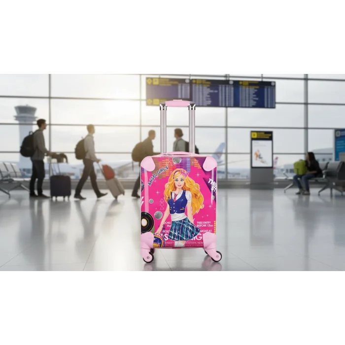 LuxeAmber Pembe ABS Kız Çocuk Valizi