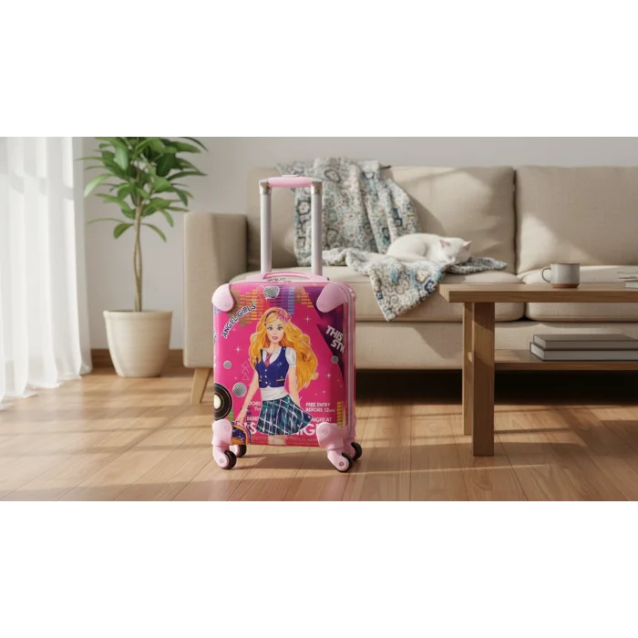 LuxeAmber Pembe ABS Kız Çocuk Valizi