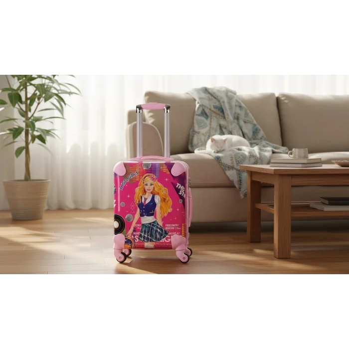 LuxeAmber Pembe ABS Kız Çocuk Valizi