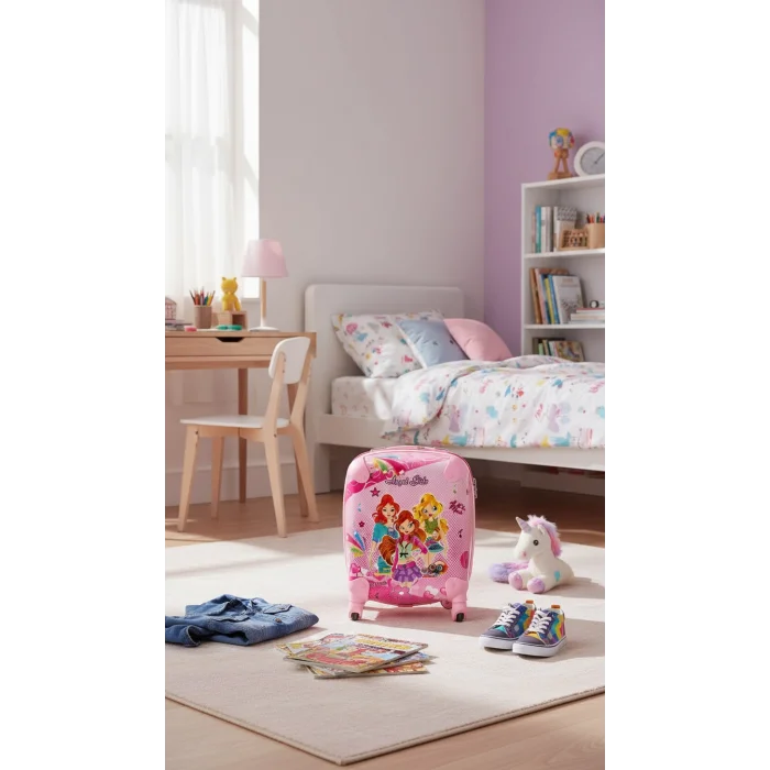 Pink Dream Journey – Premium ABS 2 Tekerlekli Çocuk Valizi