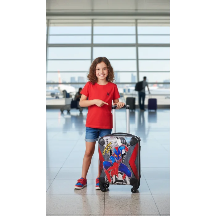 Premium Erkek Çocuk Kırılmaz Plastik Valiz – 40 cm