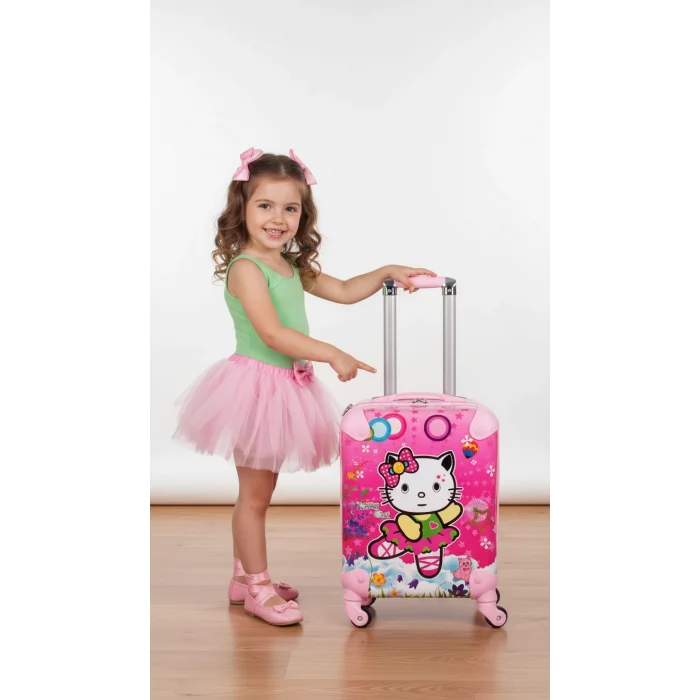 Pembe Lüks Çocuk Kabin Valizi
