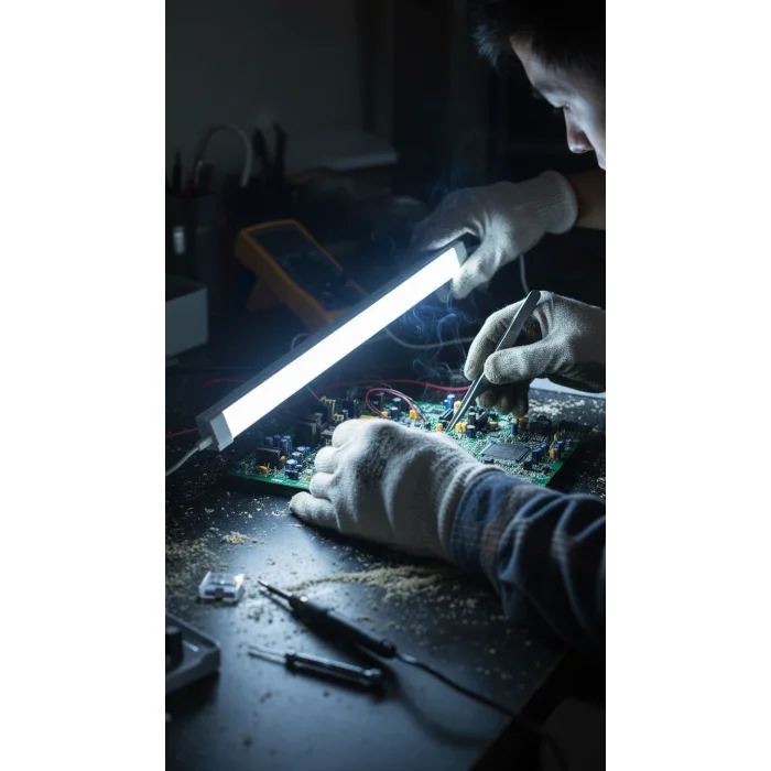 USB Şarjlı 3 Modlu Mıknatıslı otel-yurt-ev-kamp Feneri LED Şarjlı Işıldak 15 W 52 cm