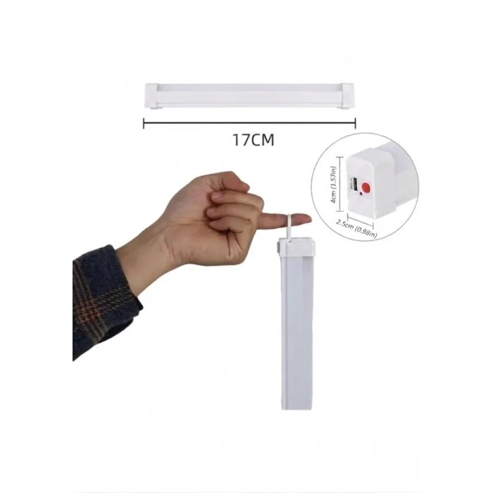 USB Şarjlı 3 Modlu Mıknatıslı otel-yurt-ev-kamp Feneri LED Şarjlı Işıldak 5 W 17cm