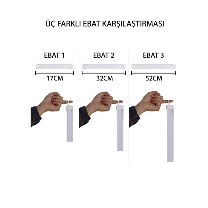 USB Şarjlı 3 Modlu Mıknatıslı otel-yurt-ev-kamp Feneri LED Şarjlı Işıldak 3-Adet