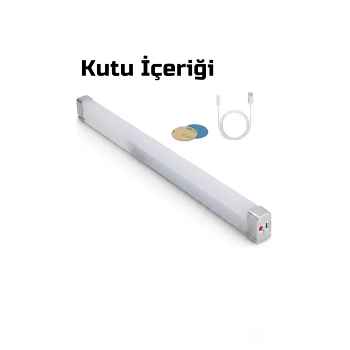 USB Şarjlı 3 Modlu Mıknatıslı otel-yurt-ev-kamp Feneri LED Şarjlı Işıldak 3-Adet