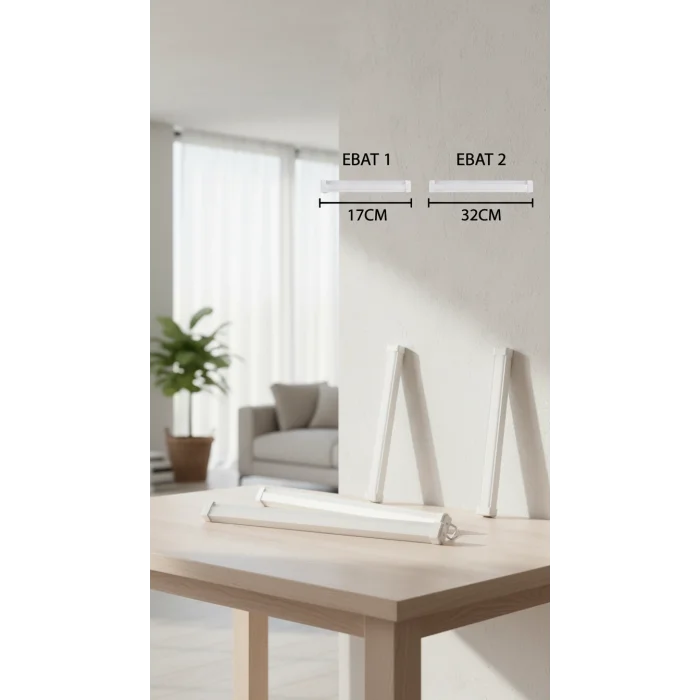 USB Şarjlı 3 Modlu Mıknatıslı otel-yurt-ev-kamp Feneri LED Şarjlı Işıldak 3-Adet