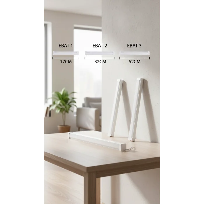 USB Şarjlı 3 Modlu Mıknatıslı otel-yurt-ev-kamp Feneri LED Şarjlı Işıldak 3-Adet