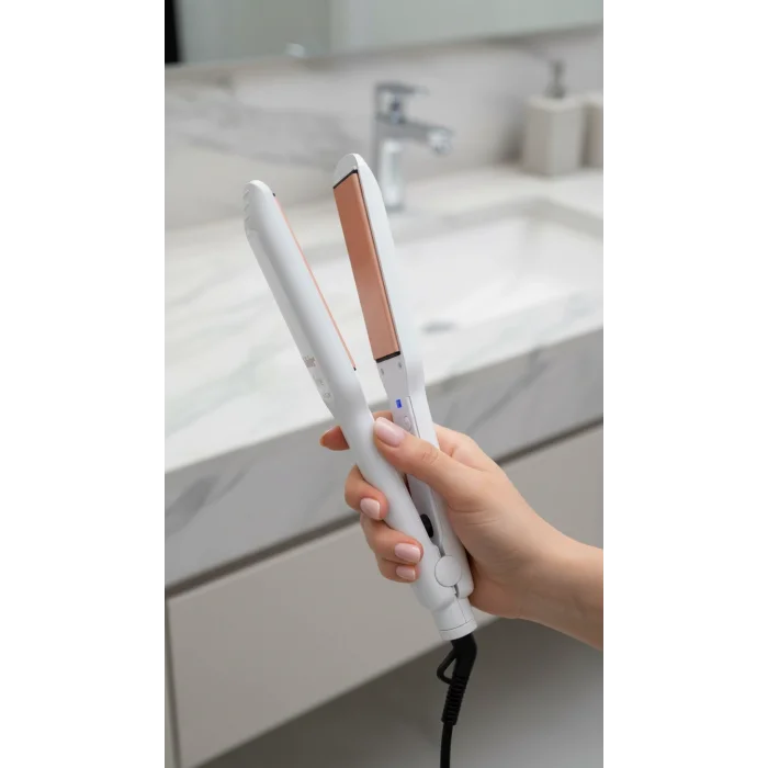 Fakir Lyric Voice Infrared İyon Kontrollü Seramik Turmalin Plakalı Saç Düzleştirici 100-230°C, Dalgalı ve Düz Saç Tipleri İçin