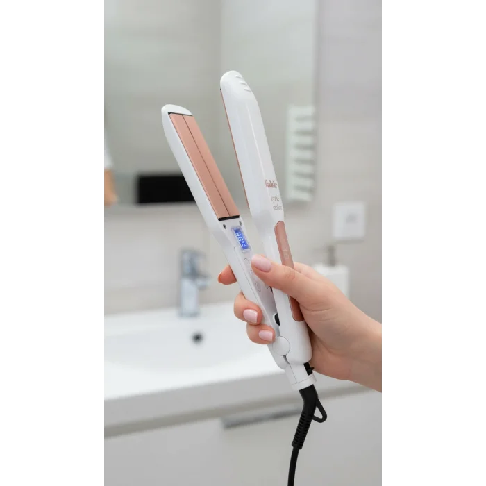 Fakir Lyric Voice Infrared İyon Kontrollü Seramik Turmalin Plakalı Saç Düzleştirici 100-230°C, Dalgalı ve Düz Saç Tipleri İçin