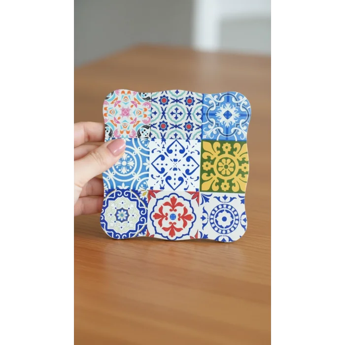 Nishev Lüks Bambu Mandala Otantik Nihale – 17x17 cm