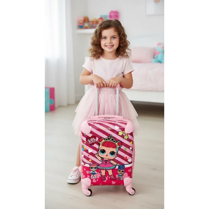 Çok Renkli Çocuk Kabin Boy Valiz Seti – Dayanıklı, Hafif ve Eğlenceli Tasarım