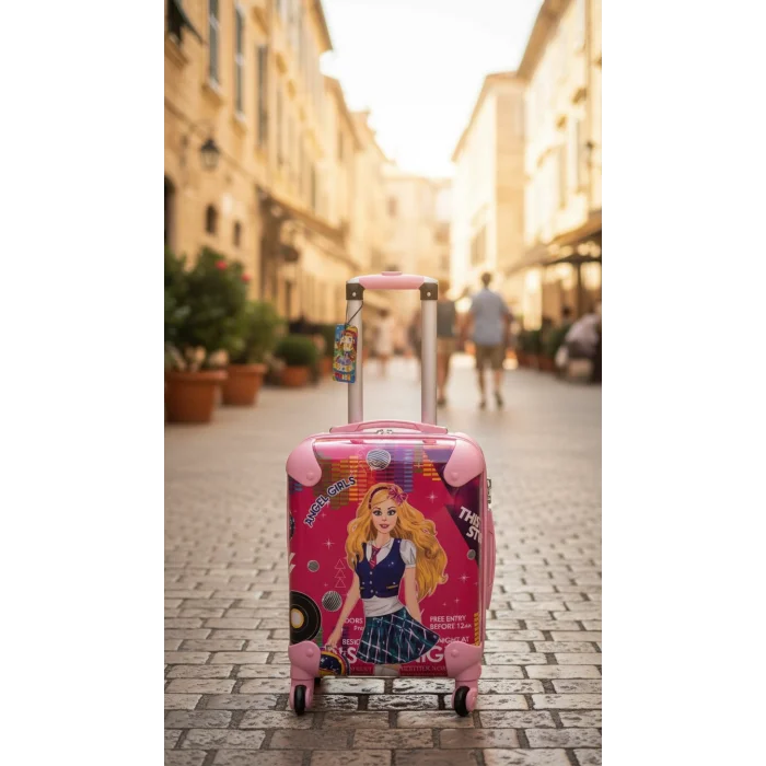 Angel Gırls Pembe Kids Luxe Valiz