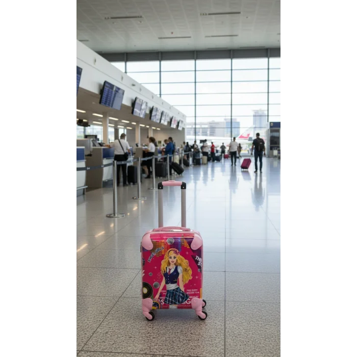 Angel Gırls Pembe Kids Luxe Valiz