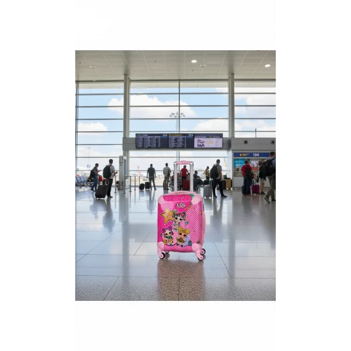 Disney Kız Çocuk Valizi – Pembe Lüks Seyahat Çantası