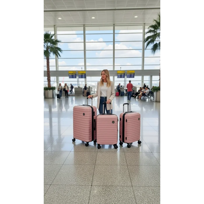 Premium Kırılmaz 4 Tekerlekli ABS Valiz Set – Yerli Üretim Polo