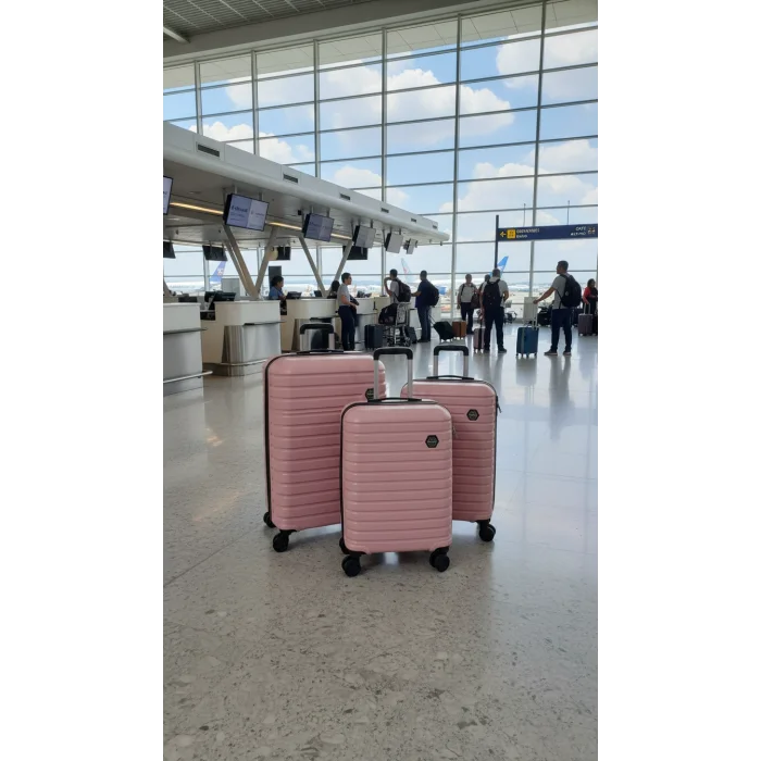 Premium Kırılmaz 4 Tekerlekli ABS Valiz Set – Yerli Üretim Polo