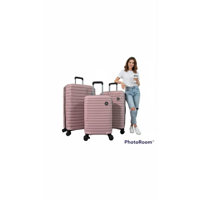 Premium Kırılmaz 4 Tekerlekli ABS Valiz Set – Yerli Üretim Polo