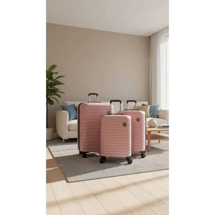 Premium Kırılmaz 4 Tekerlekli ABS Valiz Set – Yerli Üretim Polo