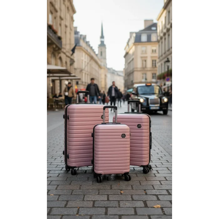 Premium Kırılmaz 4 Tekerlekli ABS Valiz Set – Yerli Üretim Polo